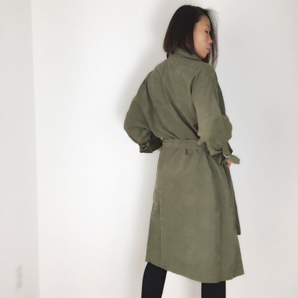CHLOE SUEDE DRAPE DUSTER Trench.❗️LAST PIECE! - Picture 7 of 7